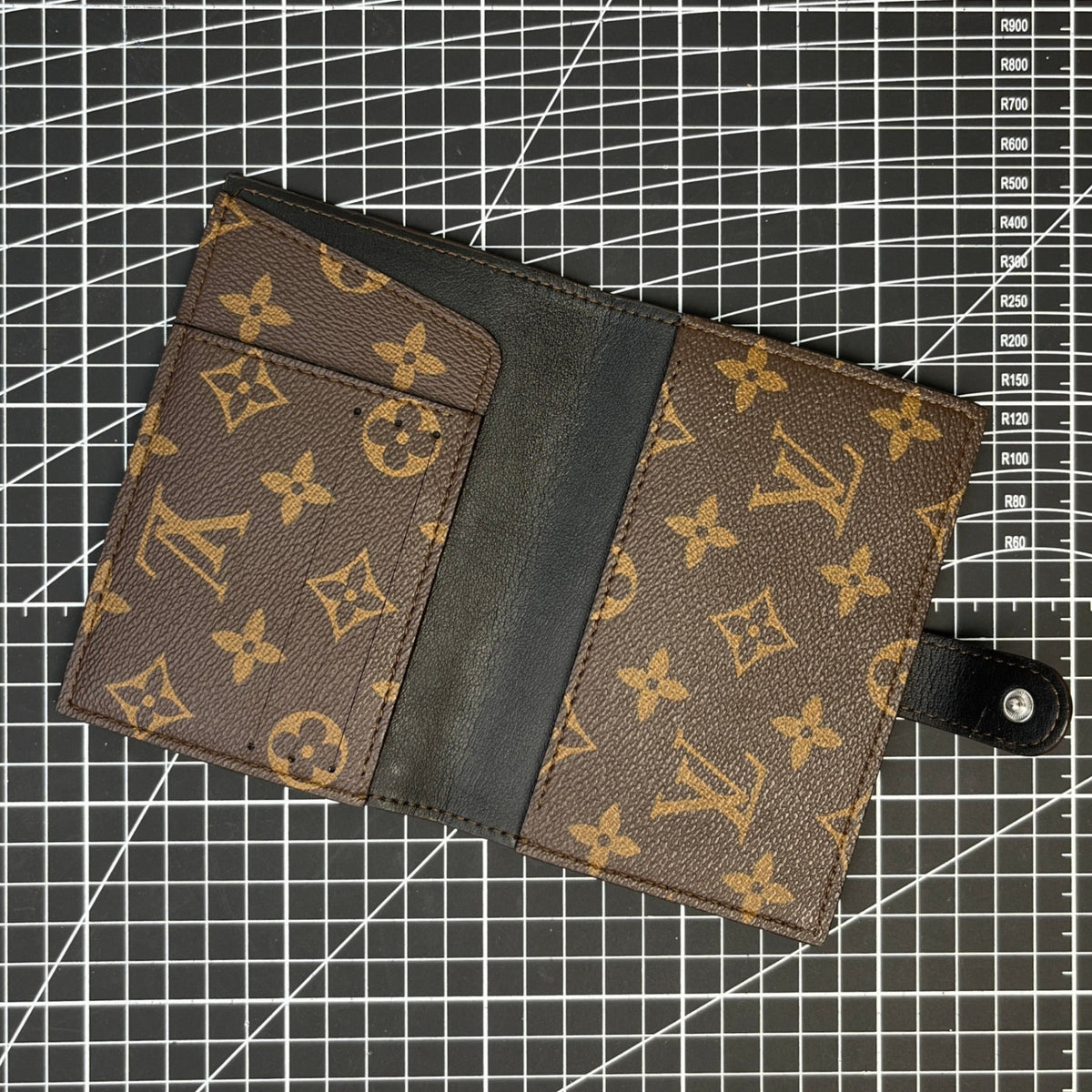 Recycled Louis Vuitton Passport Holder 2 – Luxury Upcycled Travel Case