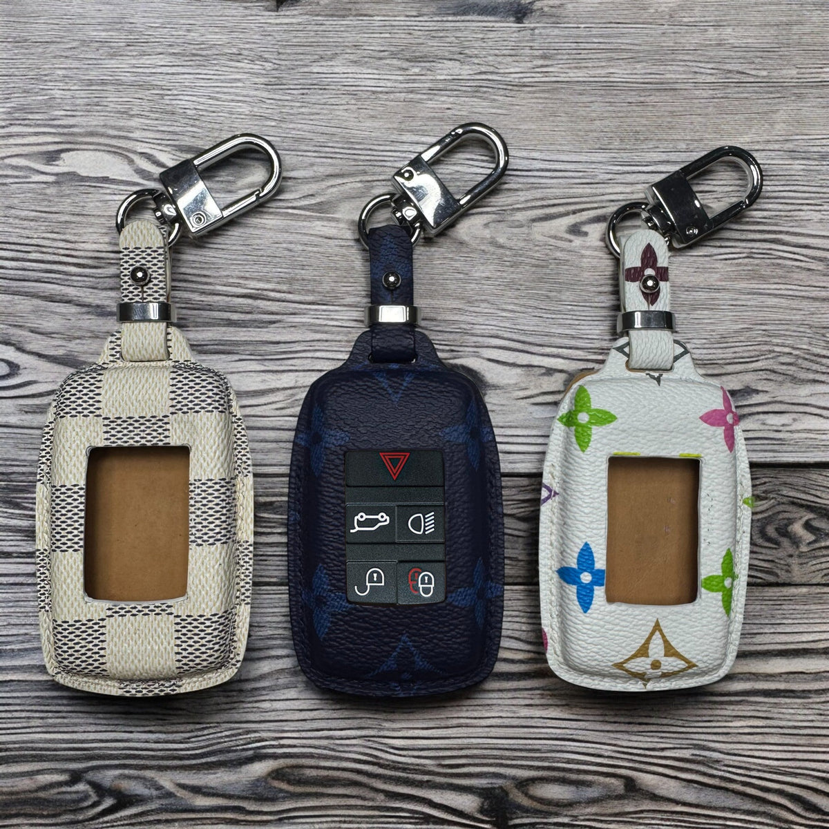 Upcycled LV Key Fob Case for Land Rover – Handmade & Unique