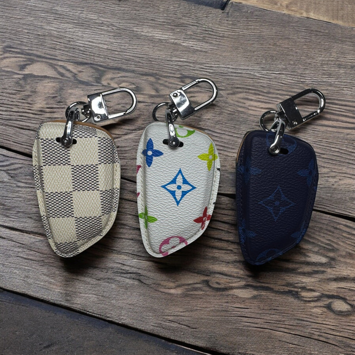 Premium LV Canvas Key Case for BMW – Handmade from Authentic Upcycled Louis Vuitton