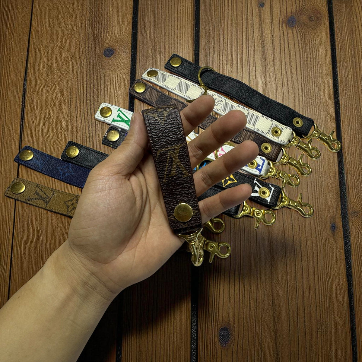 Authentic LV Leather Key Chain (No Key Fob Cover) – Limited Edition