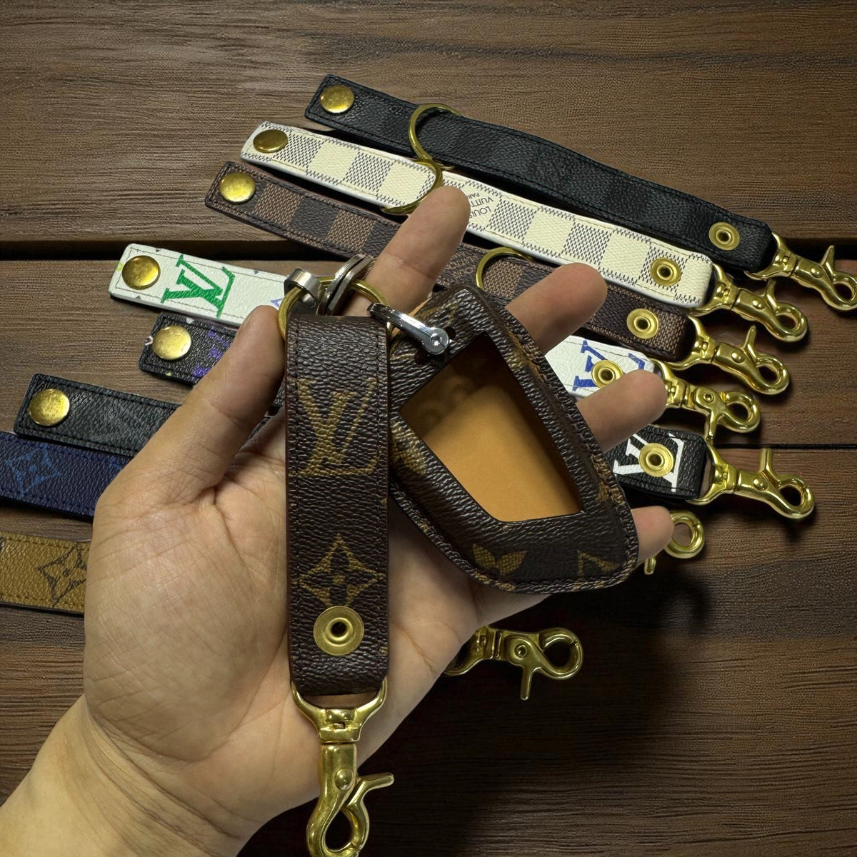 Authentic LV Leather Key Chain (No Key Fob Cover) – Limited Edition