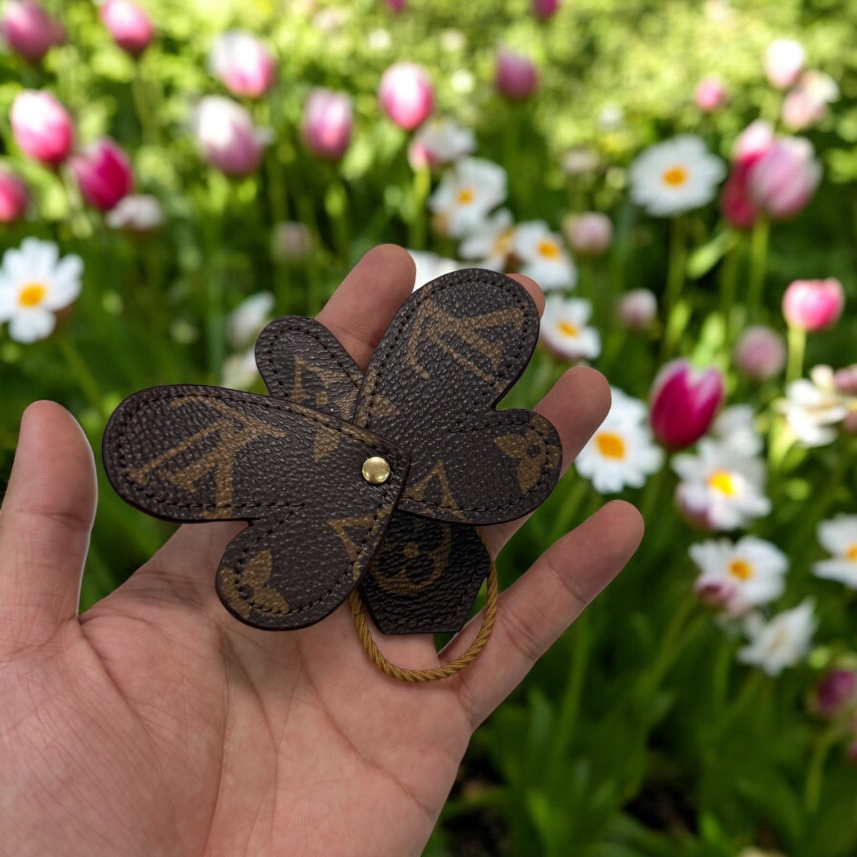 Recycled Louis Vuitton Butterfly Hair Clip – Upcycled Luxury Accessory