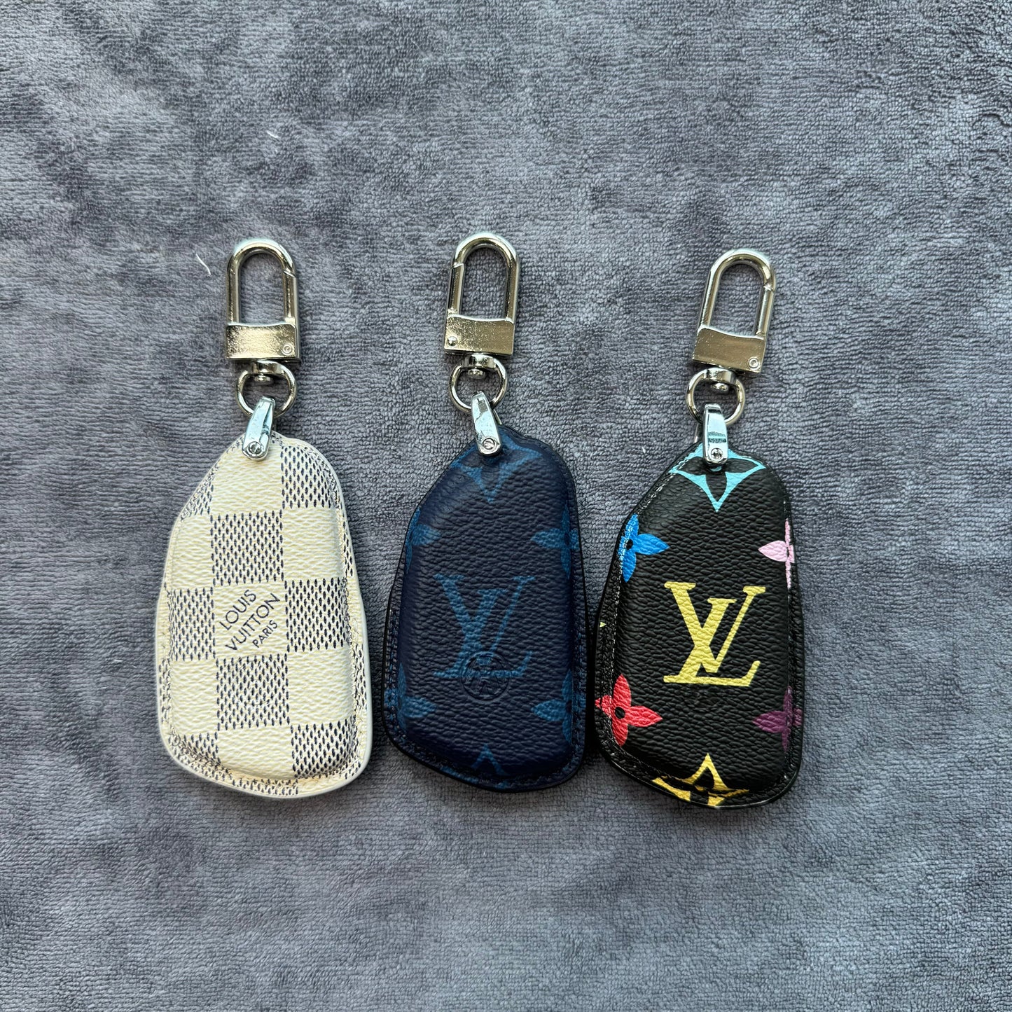 Premium LV Canvas Key Case for Volkswagen – Handmade from Authentic Upcycled Louis Vuitton