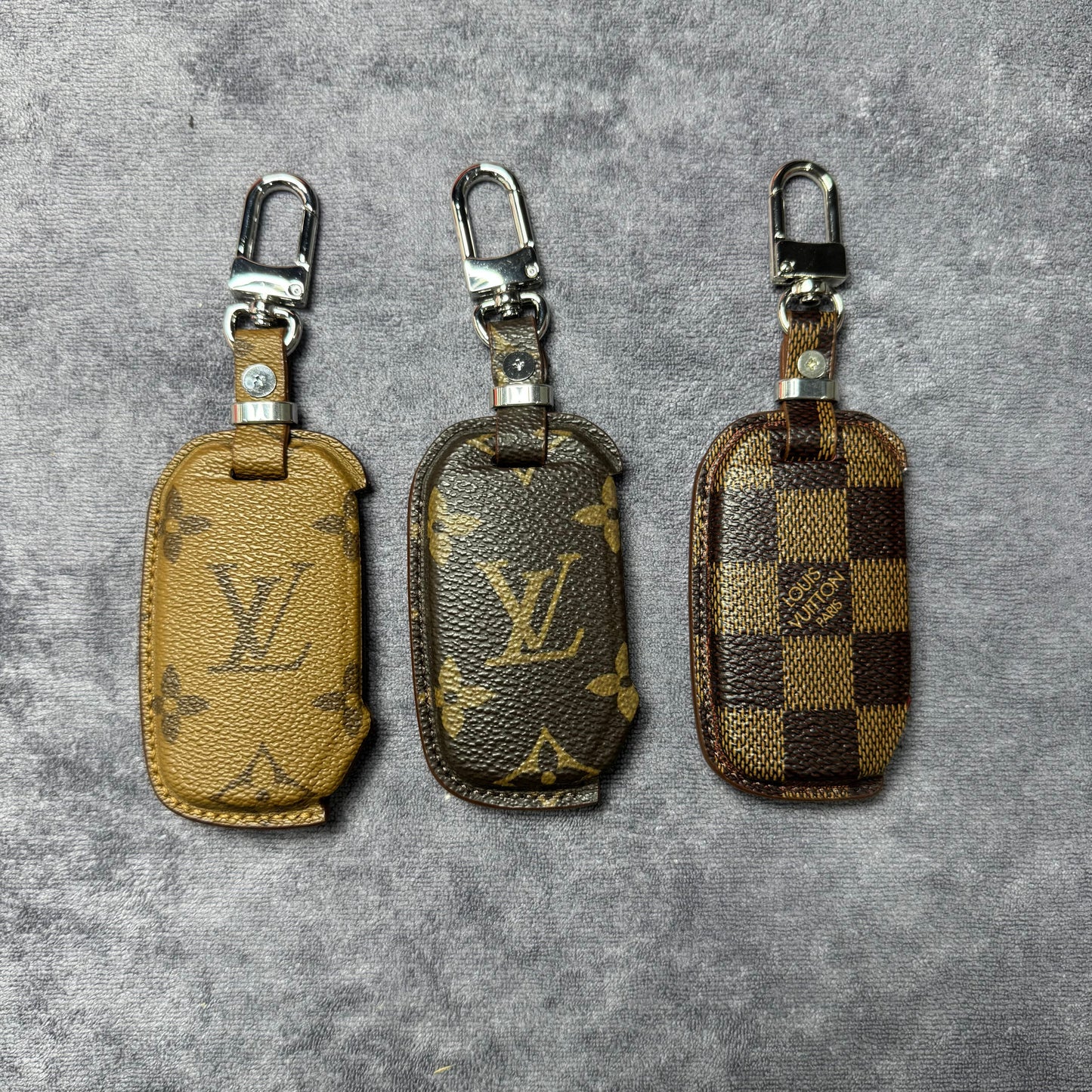 Premium LV Canvas Key Case for KIA 2 – Handmade from Authentic Upcycled Louis Vuitton
