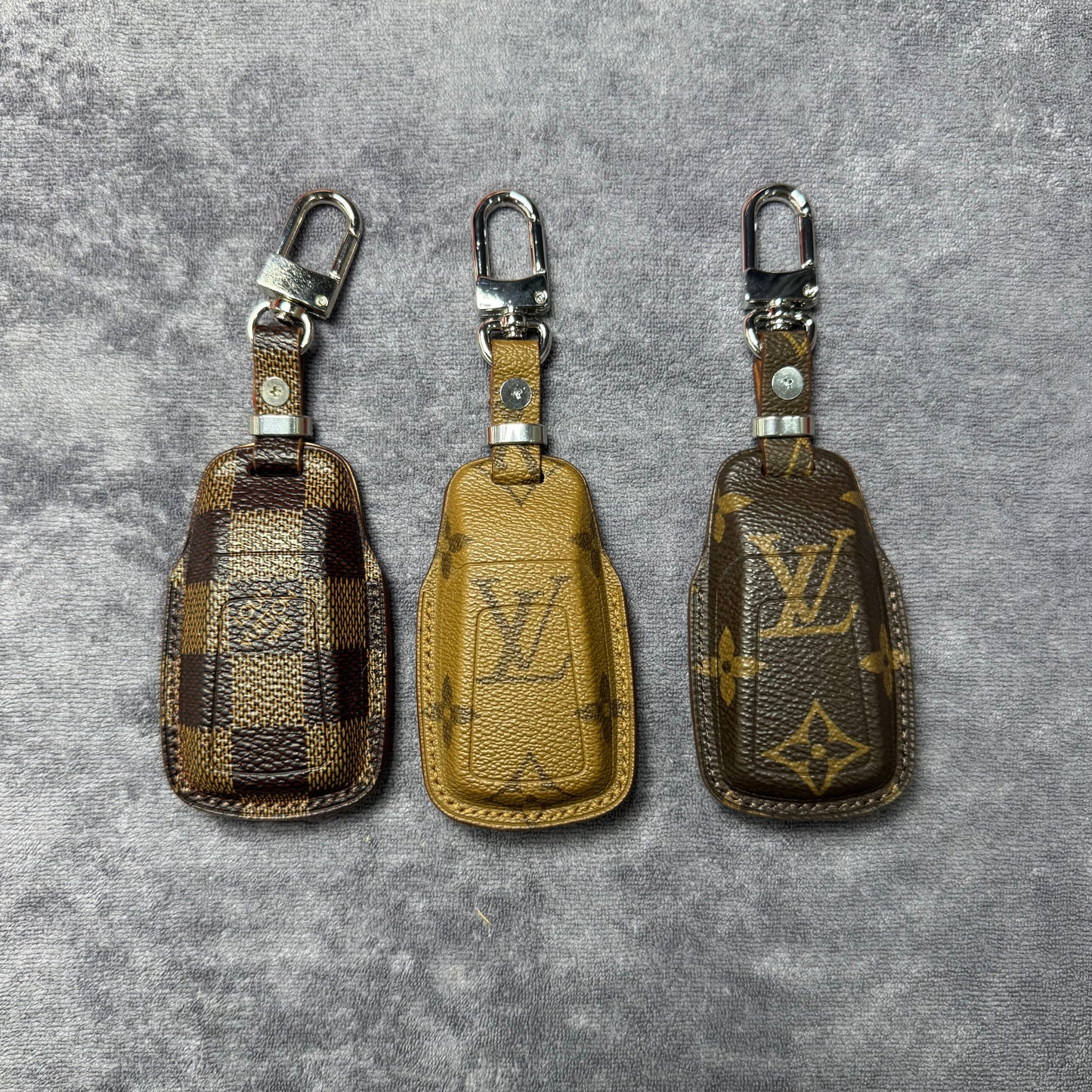 Premium LV Canvas Key Case for Audi 2 – Handmade from Authentic Upcycled Louis Vuitton