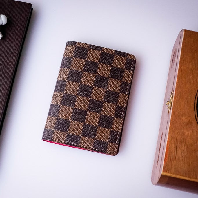 Recycled Louis Vuitton Passport Holder – Luxury Upcycled Travel Case