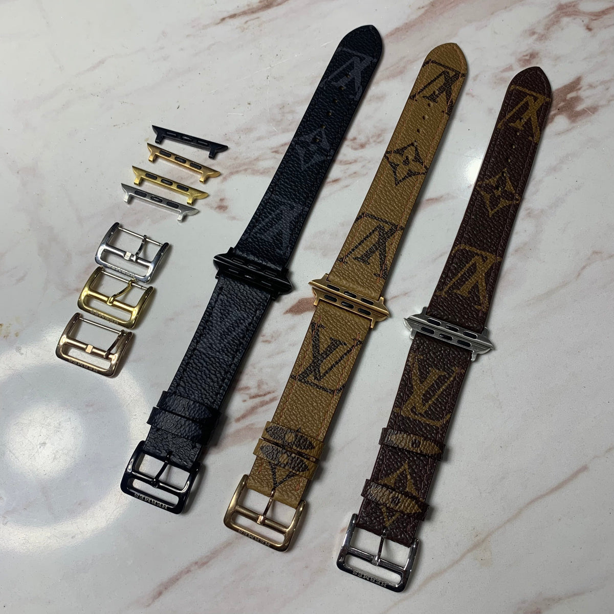 Recycled Louis Vuitton Apple watch band AW-LV12