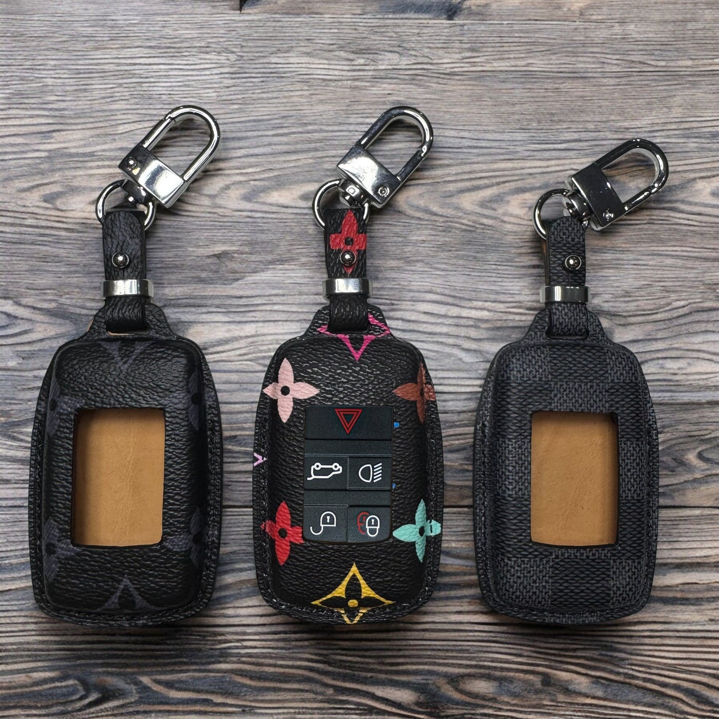 Upcycled LV Key Fob Case for Land Rover – Handmade & Unique