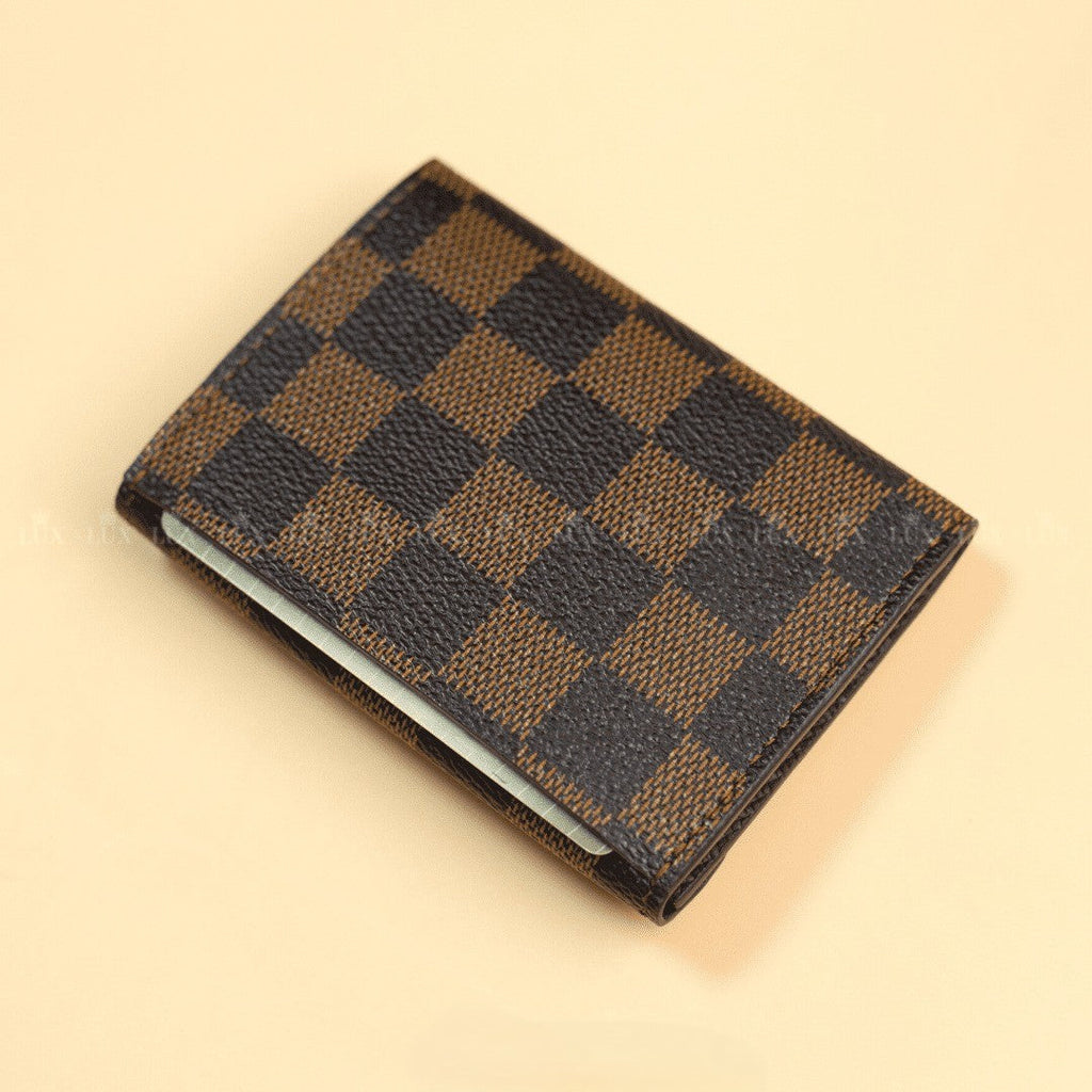 Recycled Louis Vuitton Mini Card Wallet Case – Upcycled Luxury Card Holder