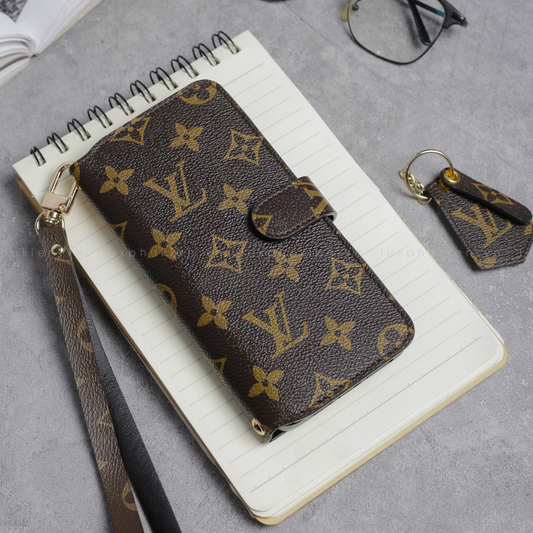 Authentic LV Canvas iPhone Wallet Case (Upcycled - 1)