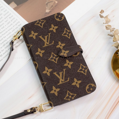 Authentic LV Canvas iPhone Wallet Case (Upcycled - 4)