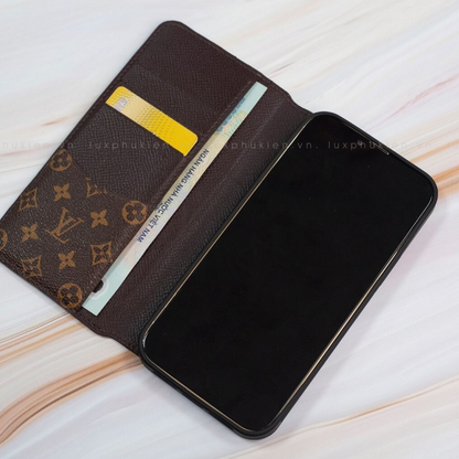 Authentic LV Canvas iPhone Wallet Case (Upcycled - 6)