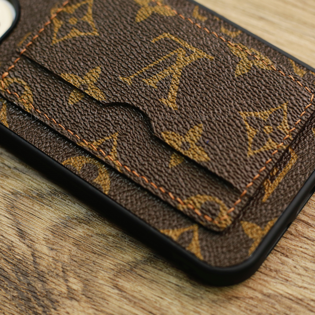 Authentic LV Canvas iPhone Card Case (Upcycled - 9)