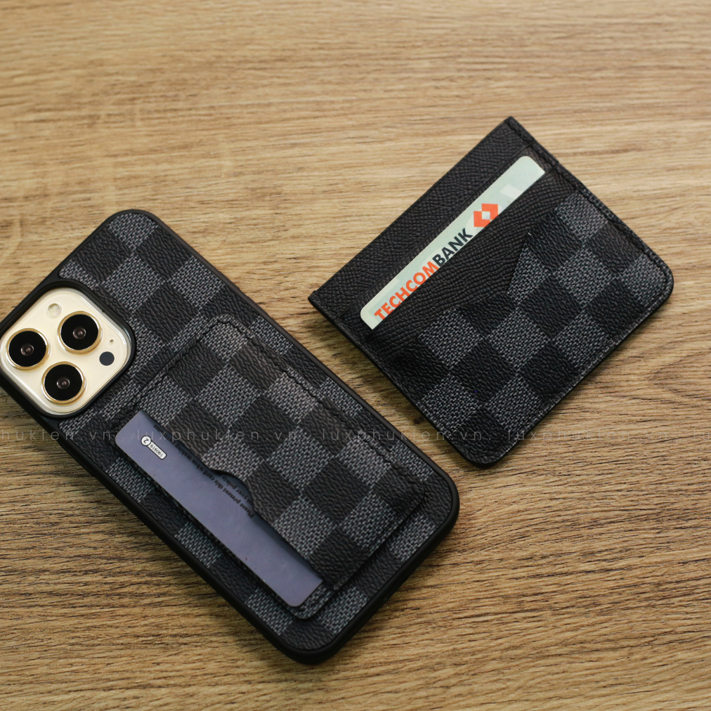 Authentic LV Canvas iPhone Card Case (Upcycled - 9)