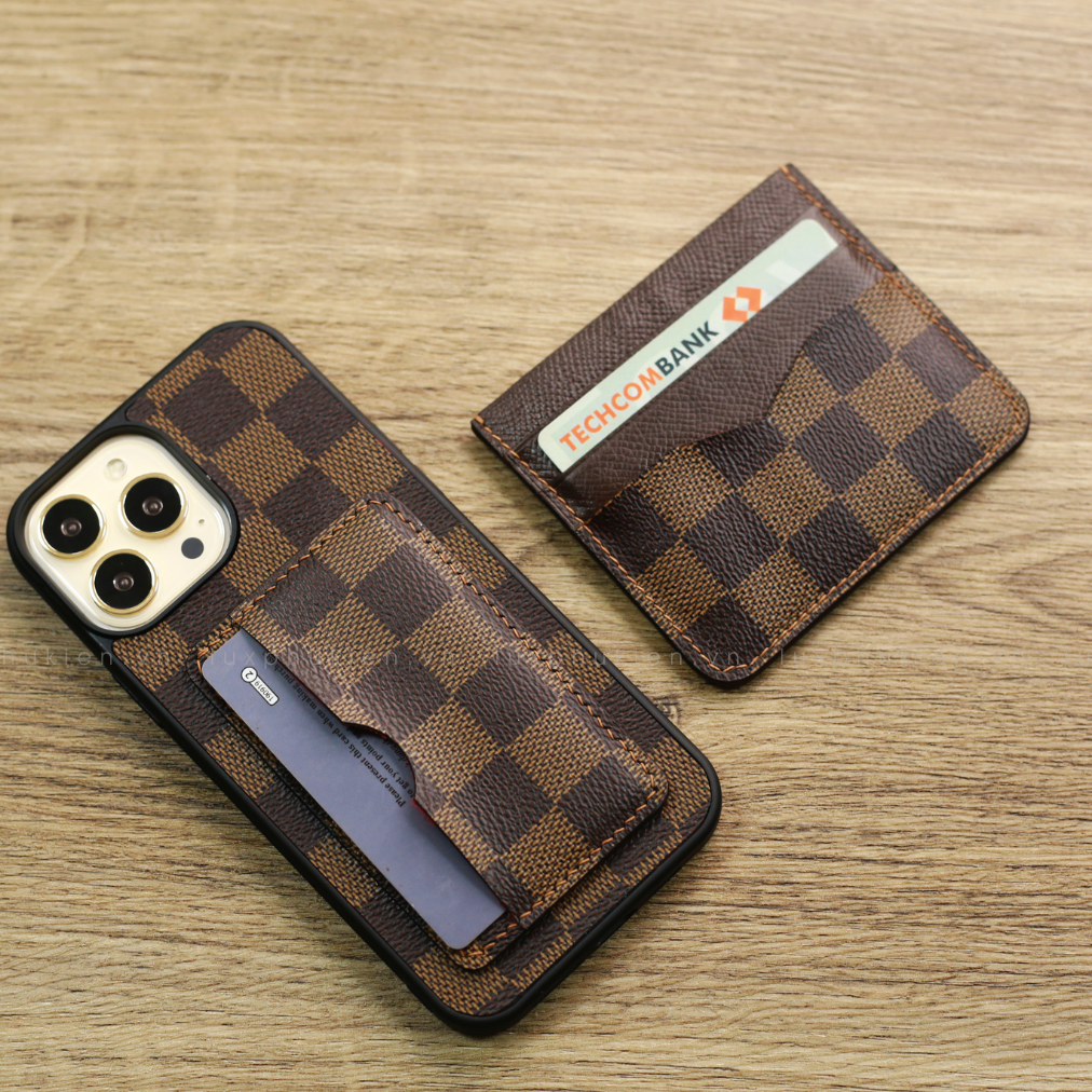 Authentic LV Canvas iPhone Card Case (Upcycled - 9)