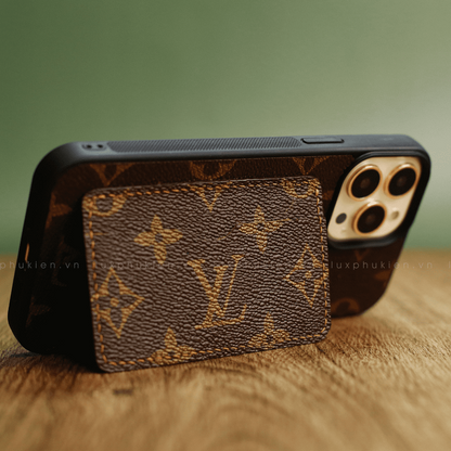 Auténtica funda para tarjeta de iPhone LV Canvas (reciclada - 9)