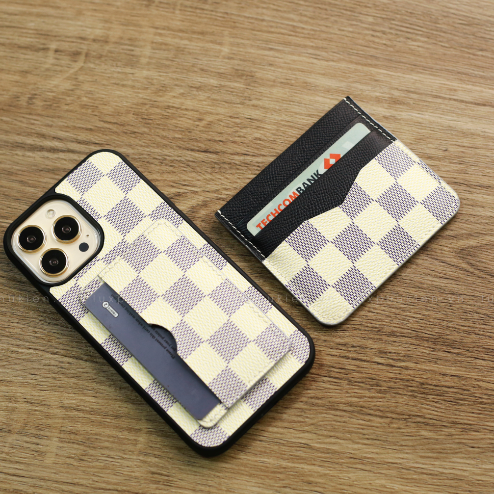 Authentic LV Canvas iPhone Card Case (Upcycled - 9)