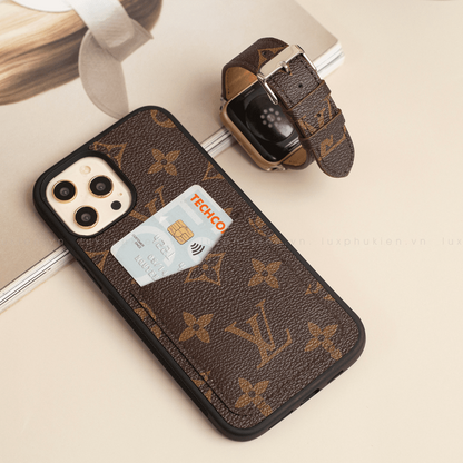 Authentic LV Canvas iPhone Wallet Case (Upcycled - 11)