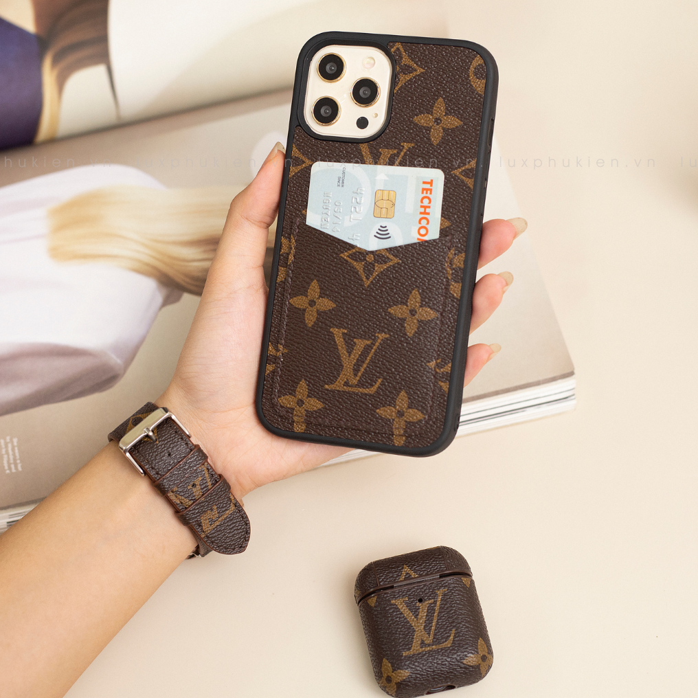 Authentic LV Canvas iPhone Wallet Case (Upcycled - 11)