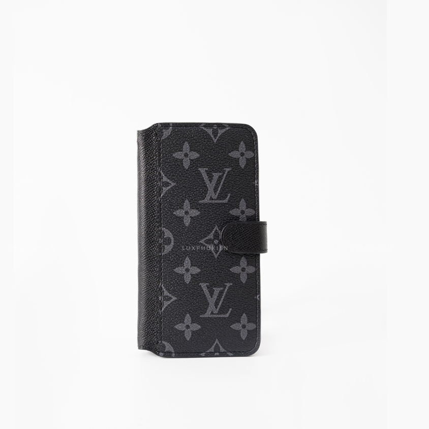 Authentic LV Canvas & Epsom iPhone Wallet Case (Upcycled - 10)