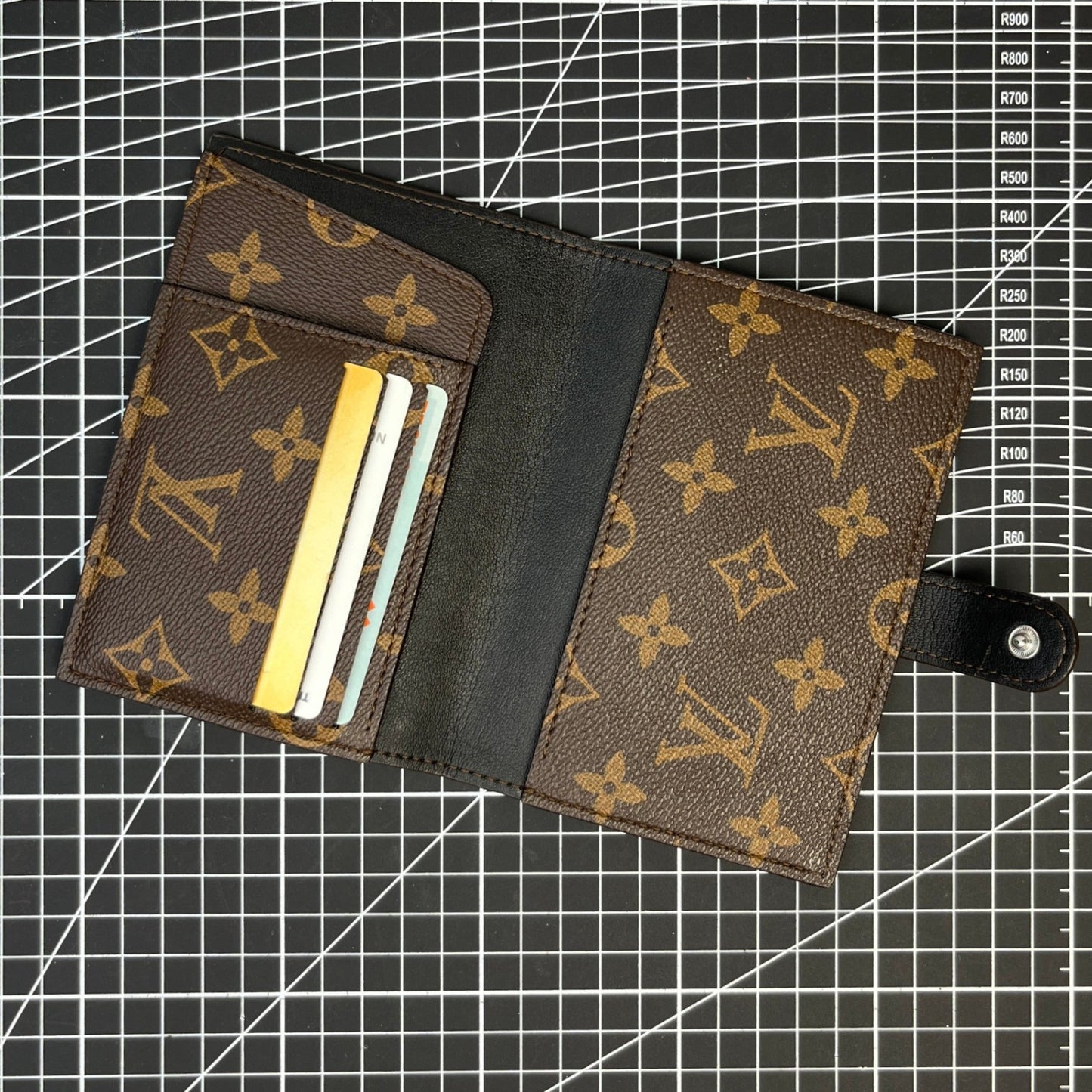 Recycled Louis Vuitton Passport Holder 2 – Luxury Upcycled Travel Case