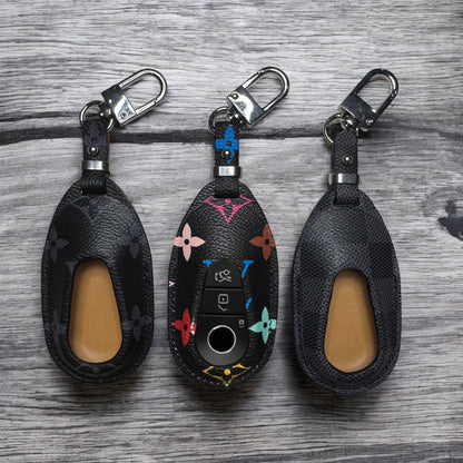 Premium LV Canvas Key Case for Mercedes-Benz – Handmade from Authentic Upcycled Louis Vuitton