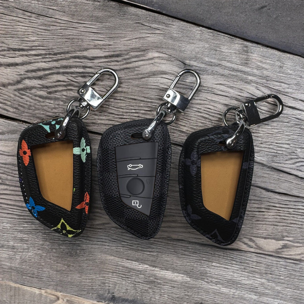 Premium LV Canvas Key Case for BMW – Handmade from Authentic Upcycled Louis Vuitton