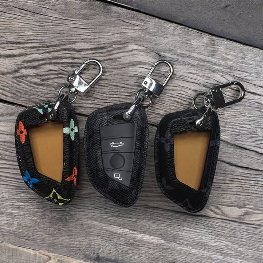 Premium LV Canvas Key Case for BMW – Handmade from Authentic Upcycled Louis Vuitton