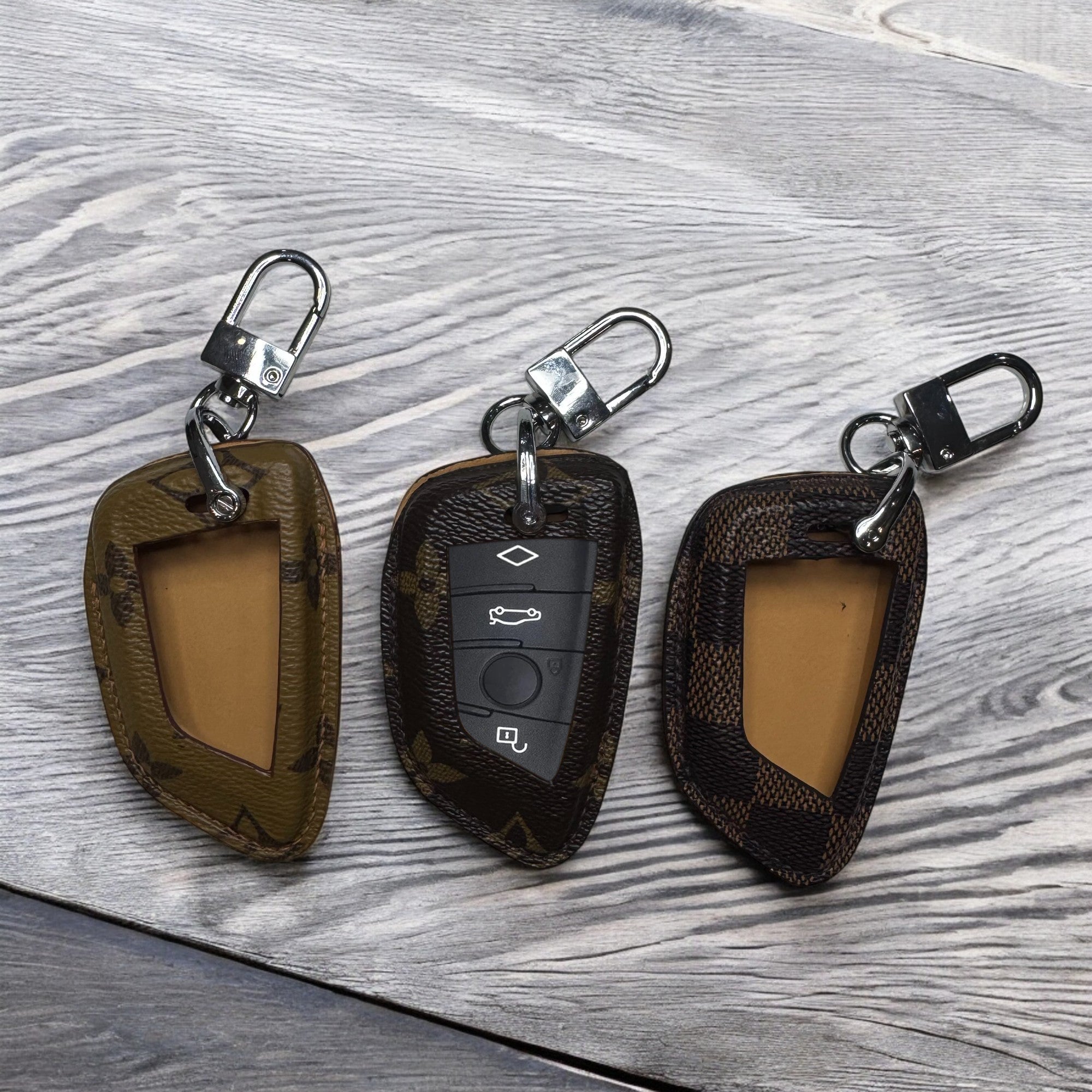 Premium LV Canvas Key Case for BMW – Handmade from Authentic Upcycled Louis Vuitton