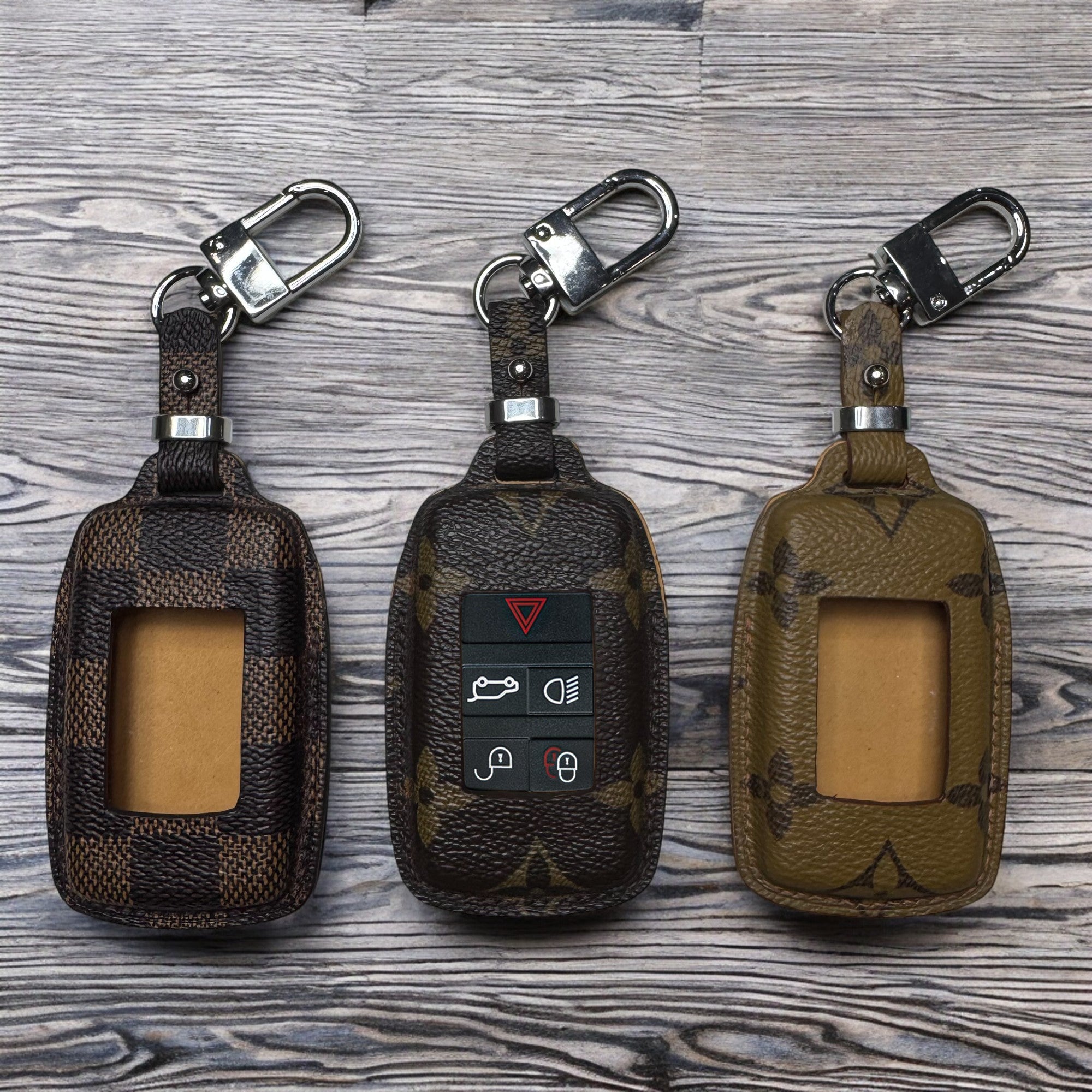 Upcycled LV Key Fob Case for Land Rover – Handmade & Unique