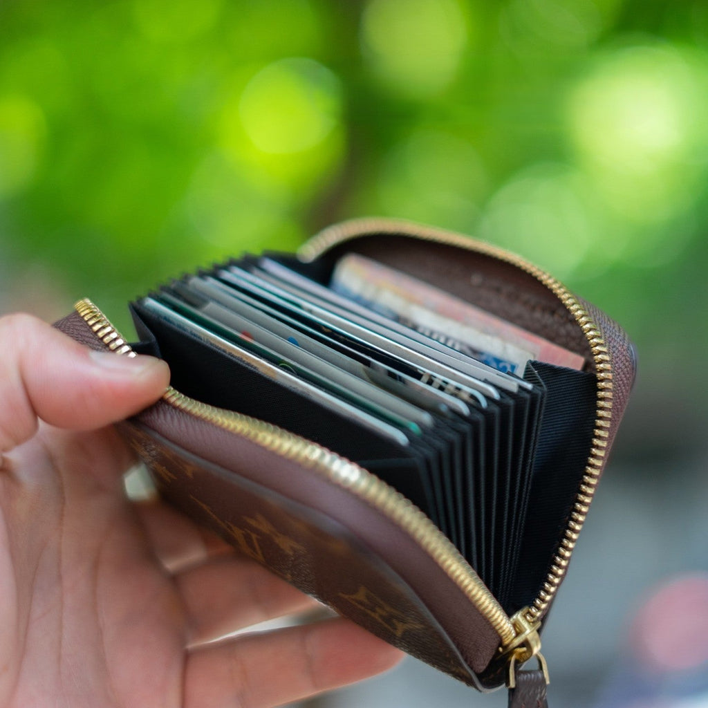 Recycled Louis Vuitton Wallet – Upcycled Luxury Card Holder 2