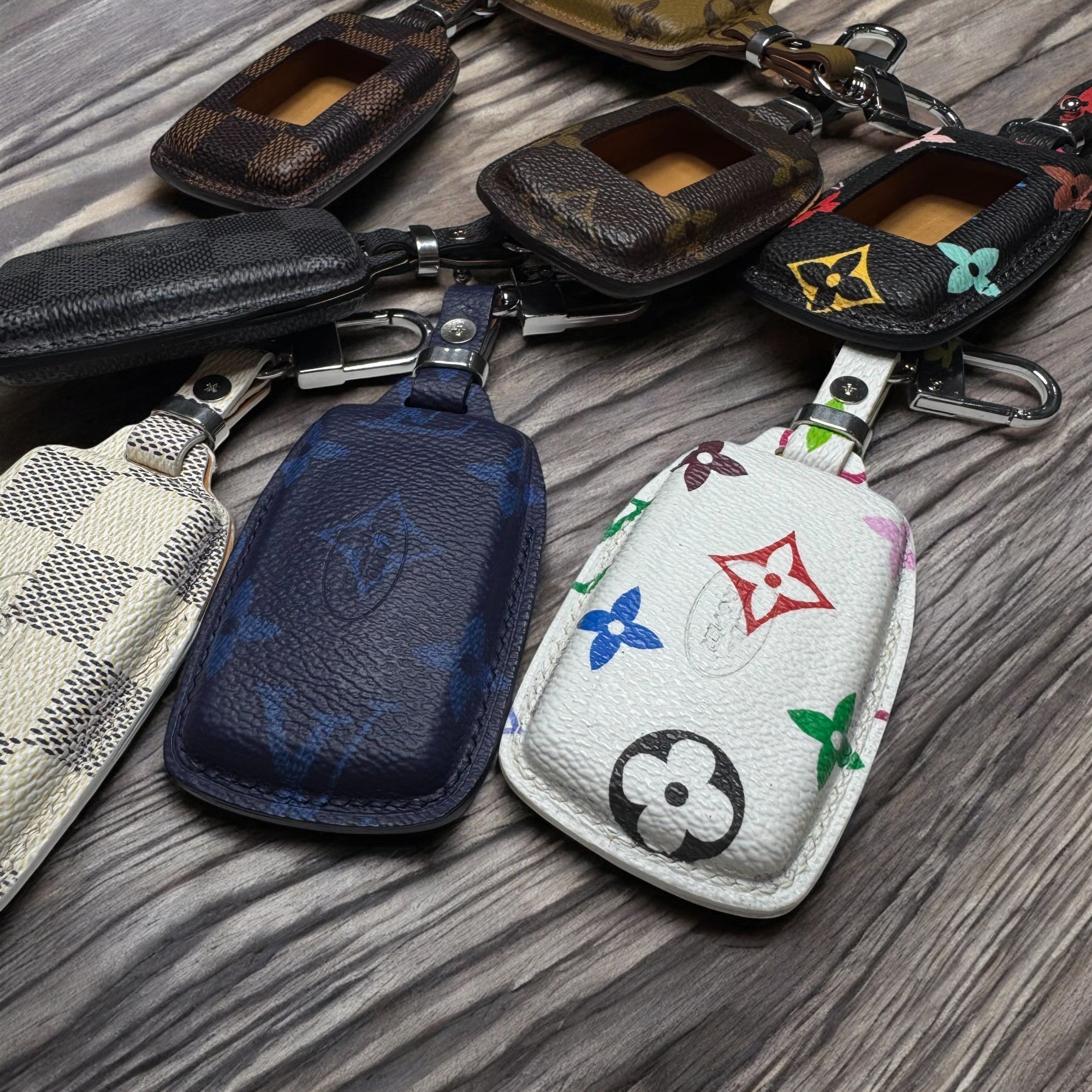 Upcycled LV Key Fob Case for Land Rover – Handmade & Unique