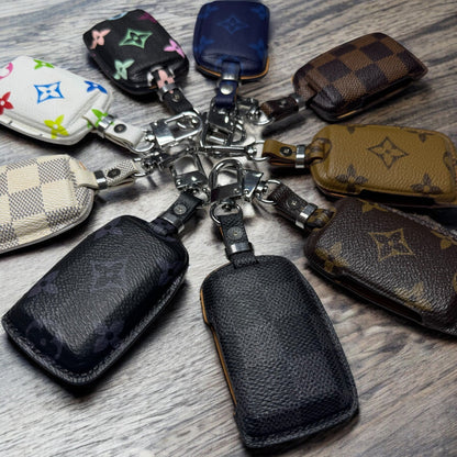 Premium LV Canvas Key Case for Mazda – Handmade from Authentic Upcycled Louis Vuitton