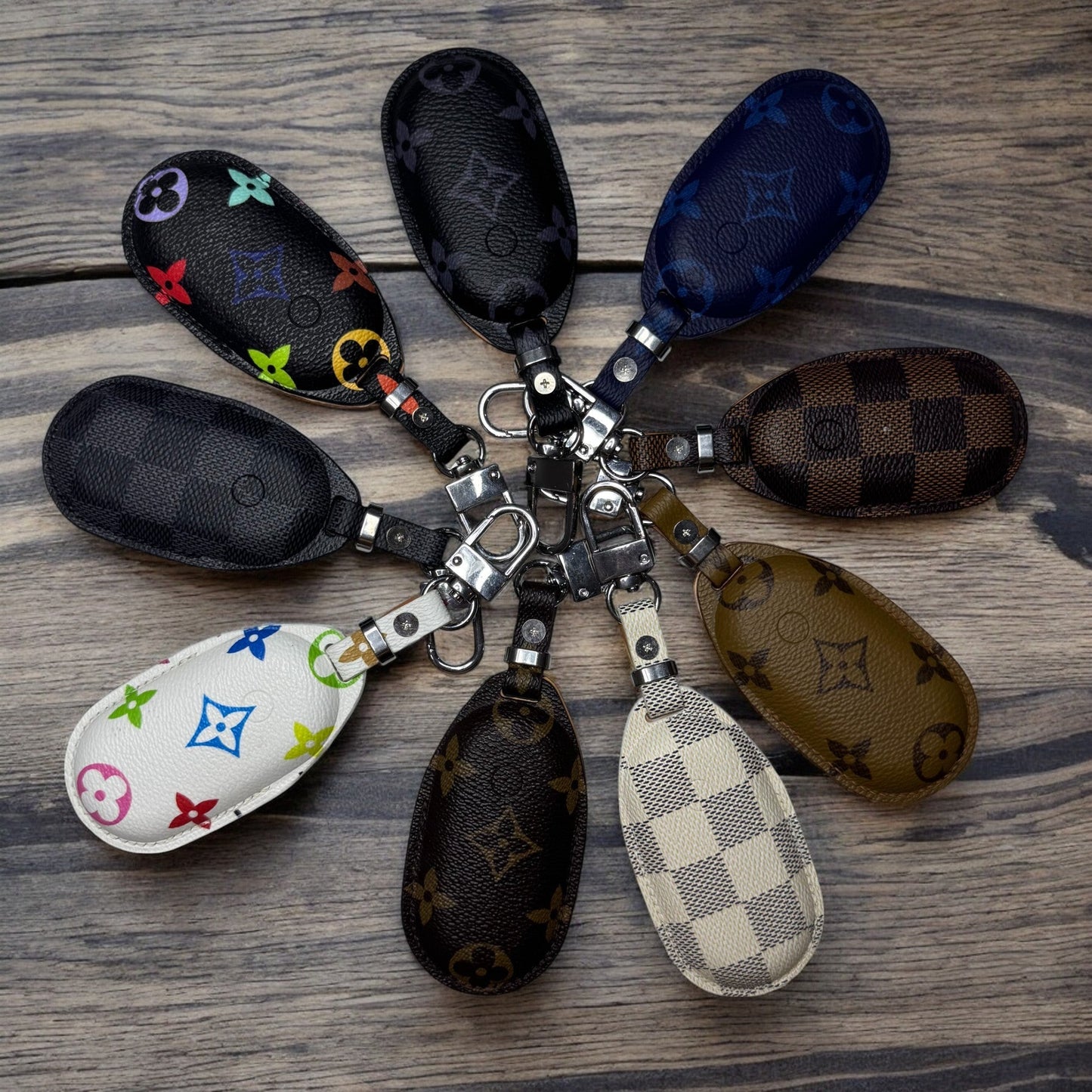 Premium LV Canvas Key Case for Mercedes-Benz – Handmade from Authentic Upcycled
