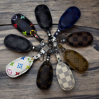 Premium LV Canvas Key Case for Mercedes-Benz – Handmade from Authentic Upcycled