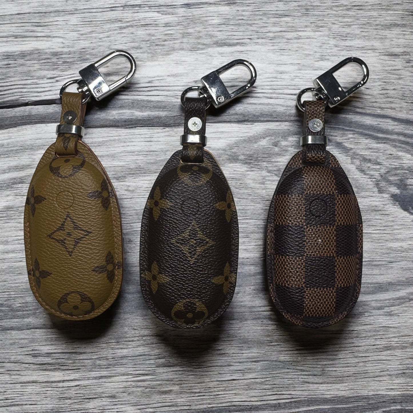Premium LV Canvas Key Case for Mercedes-Benz – Handmade from Authentic Upcycled