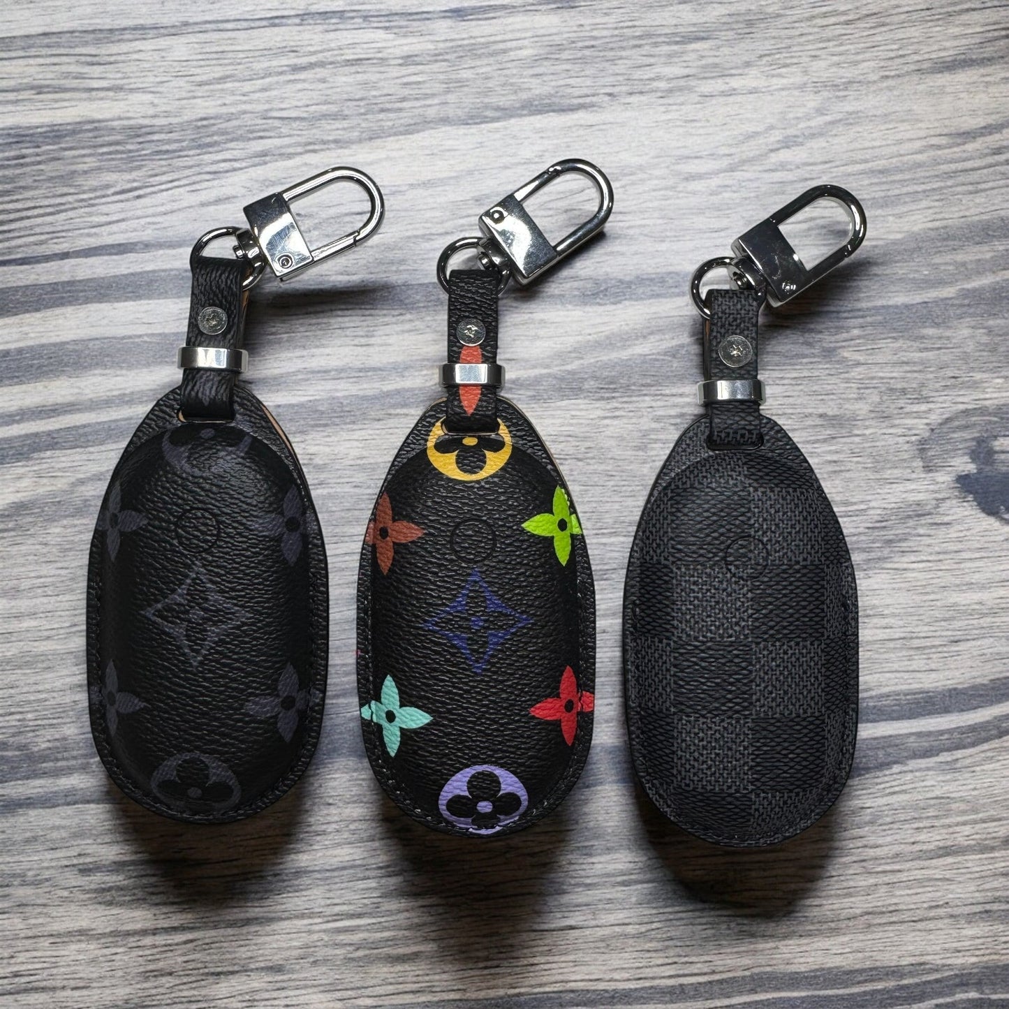 Premium LV Canvas Key Case for Mercedes-Benz – Handmade from Authentic Upcycled