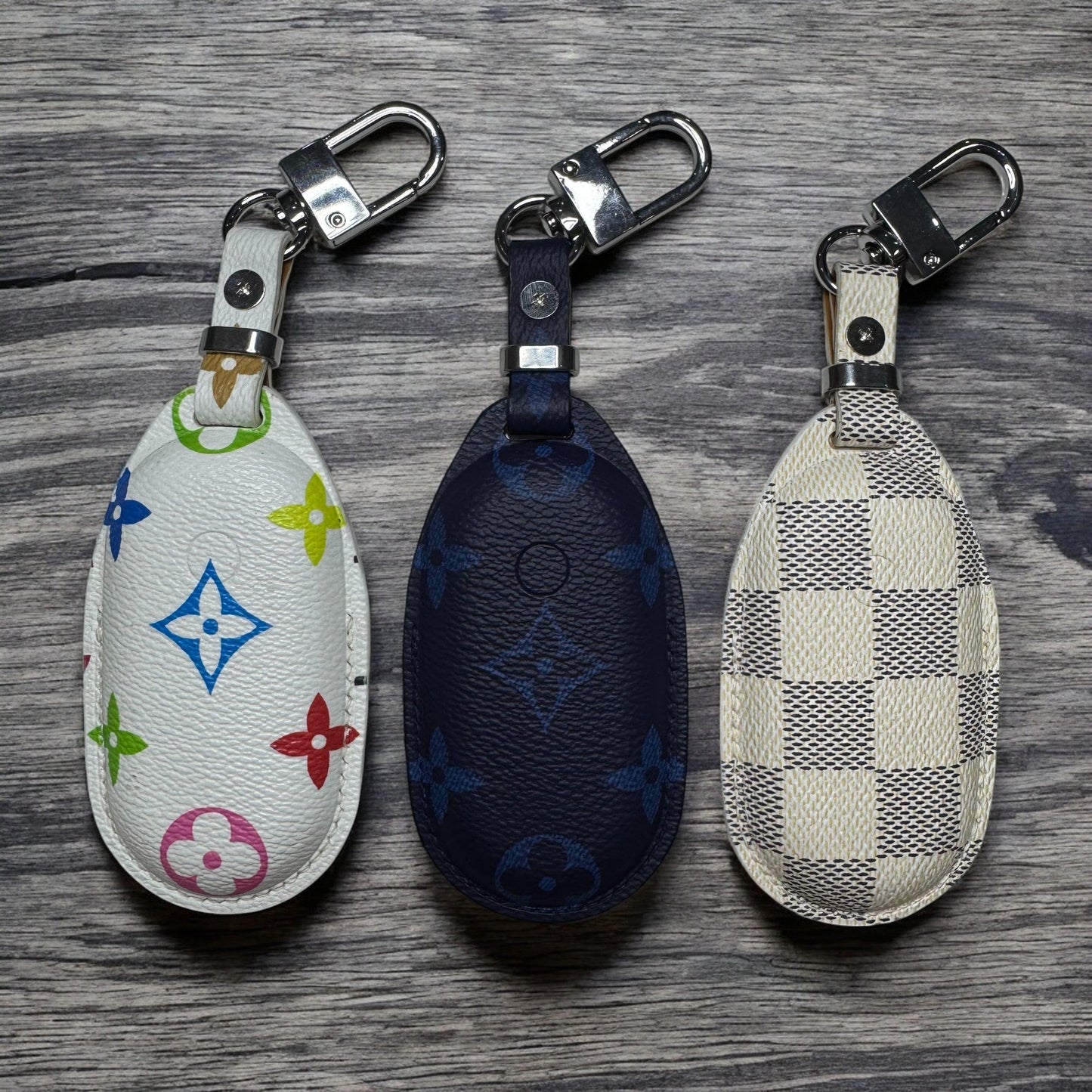 Premium LV Canvas Key Case for Mercedes-Benz – Handmade from Authentic Upcycled