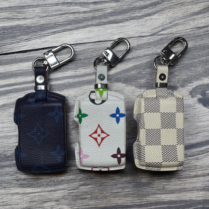 Premium LV Canvas Key Case for Volvo – Handmade from Authentic Upcycled