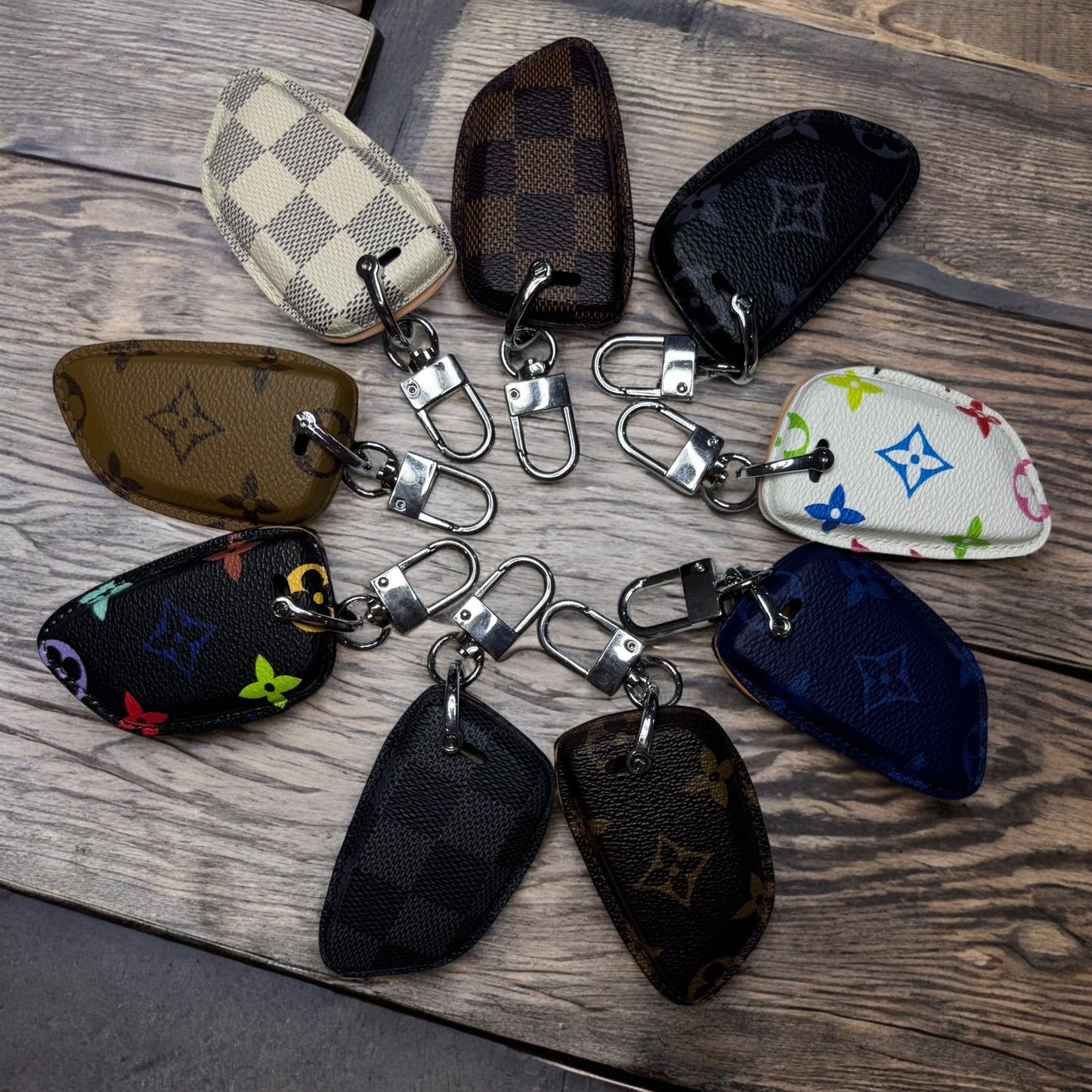 Premium LV Canvas Key Case for BMW – Handmade from Authentic Upcycled Louis Vuitton