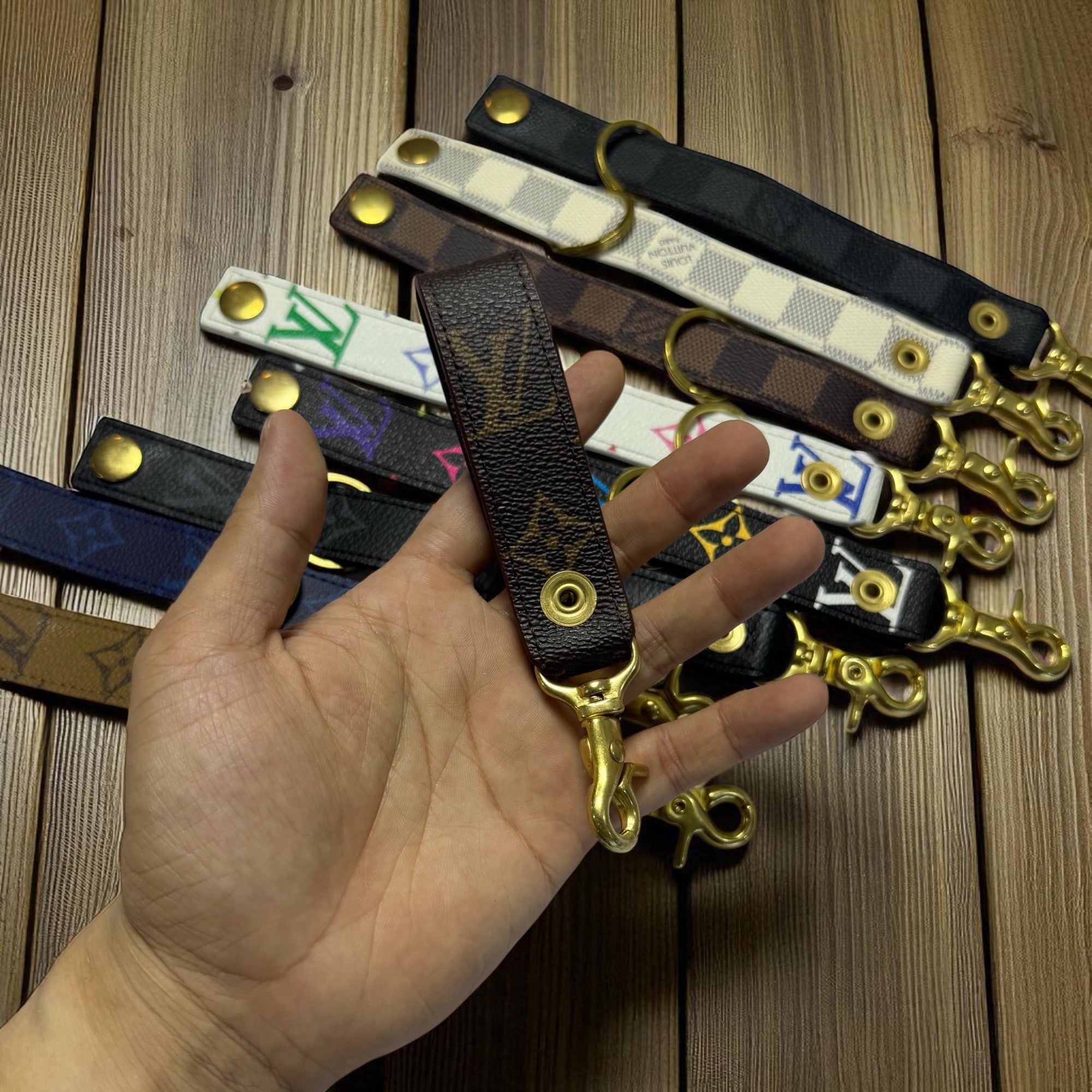 Authentic LV Leather Key Chain (No Key Fob Cover) – Limited Edition