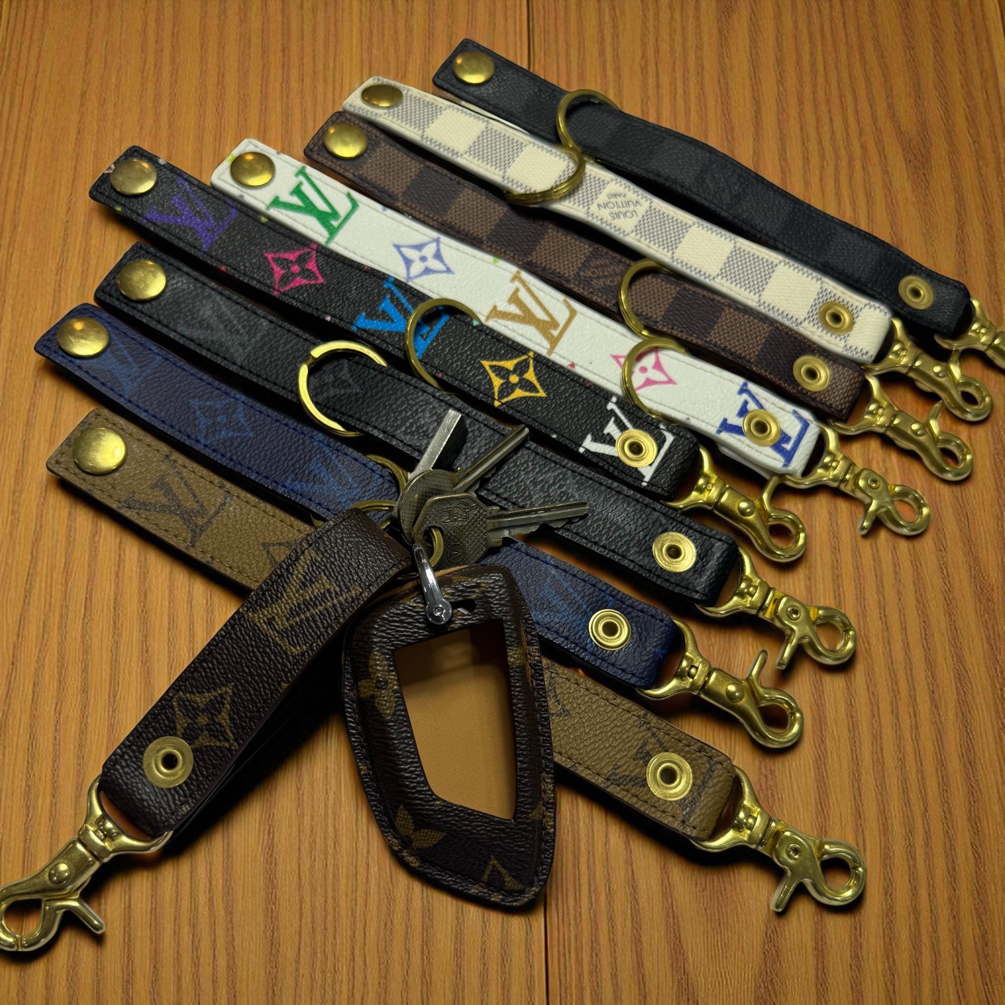 Authentic LV Leather Key Chain (No Key Fob Cover) – Limited Edition