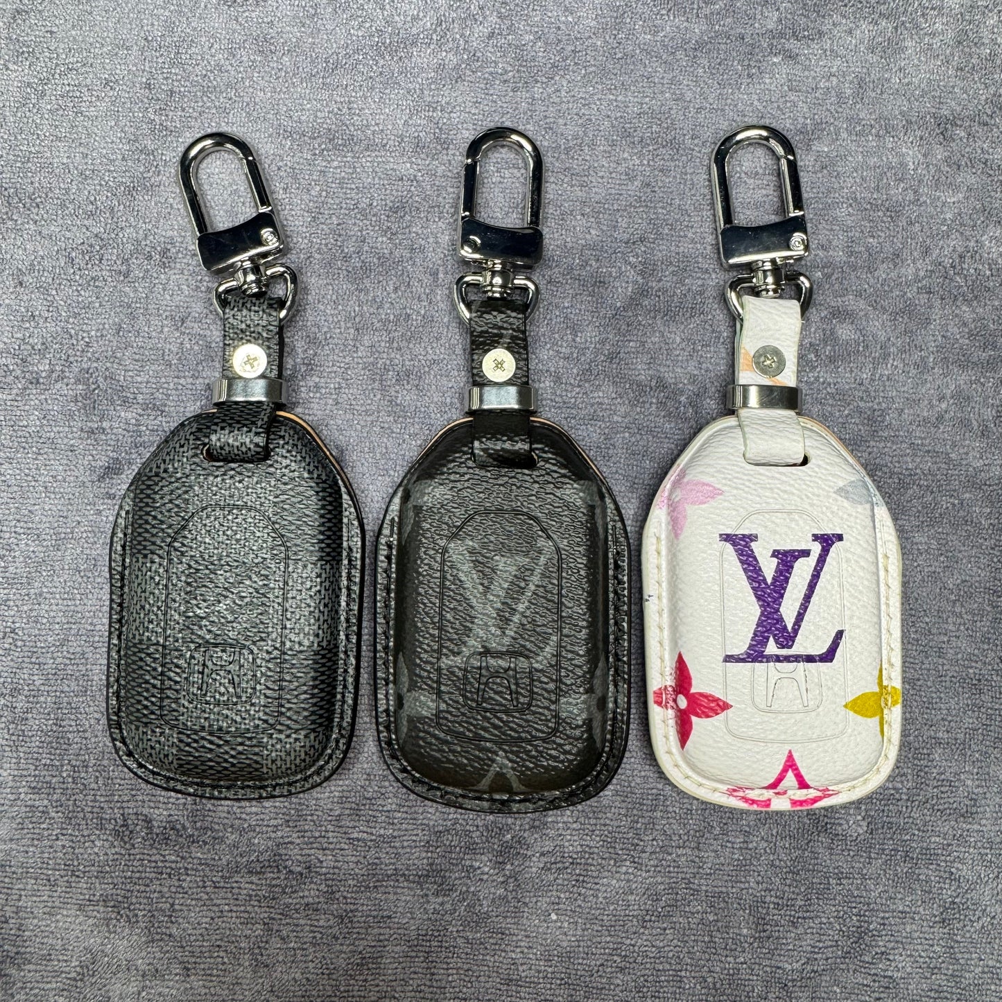 Premium LV Canvas Key Case for Honda – Handmade from Authentic Upcycled Louis Vuitton