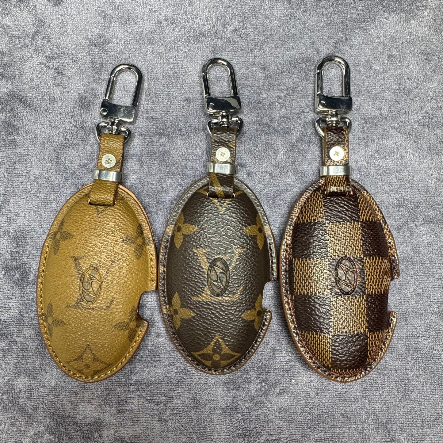 Premium LV Canvas Key Case for Hyundai – Handmade from Authentic Upcycled
