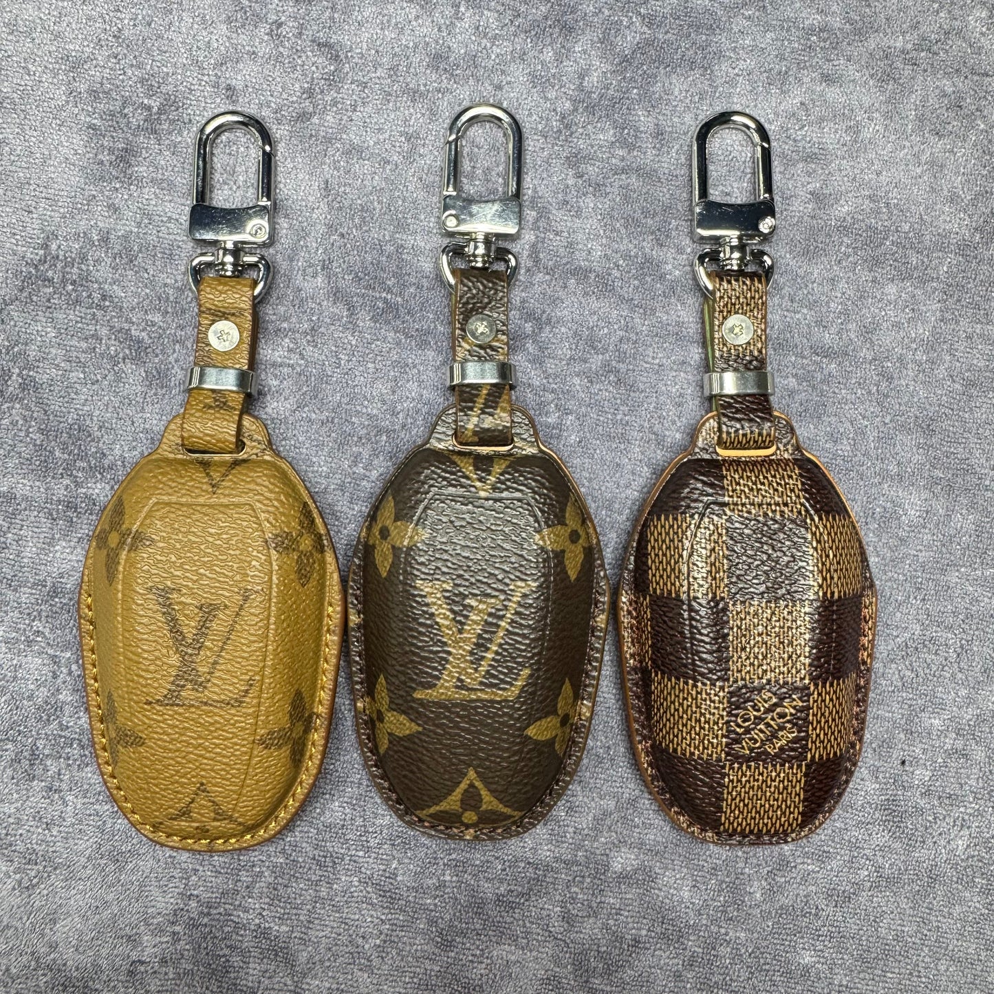 Premium LV Canvas Key Case for Peugeot – Handmade from Authentic Upcycled Louis Vuitton