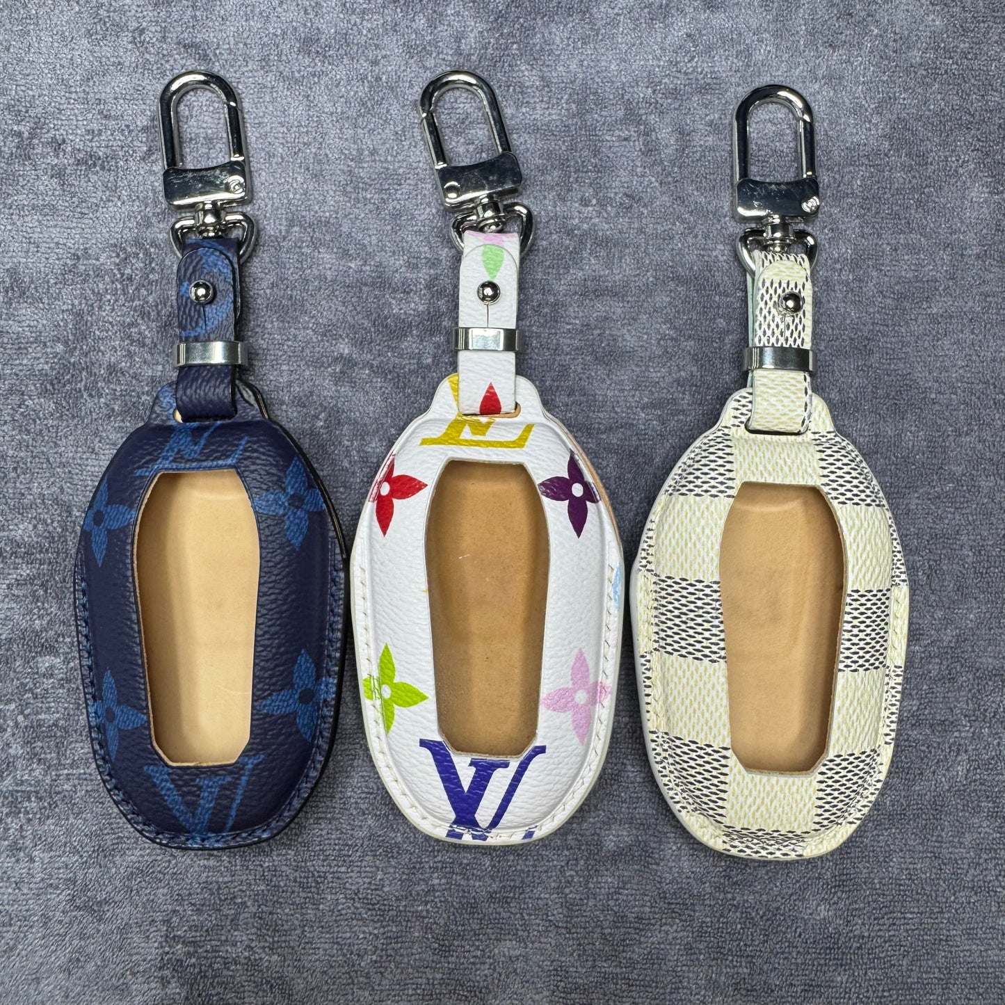 Premium LV Canvas Key Case for Peugeot – Handmade from Authentic Upcycled Louis Vuitton
