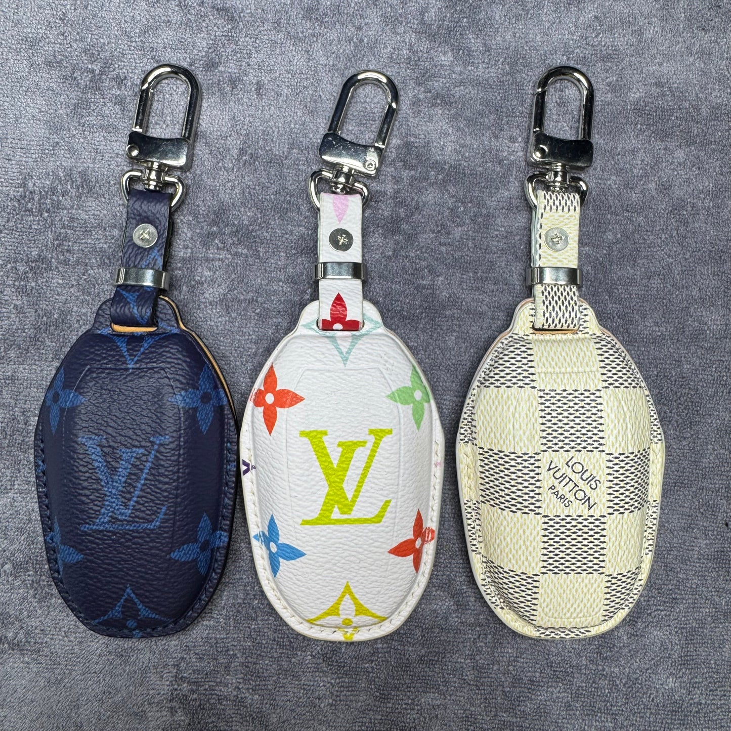 Premium LV Canvas Key Case for Peugeot – Handmade from Authentic Upcycled Louis Vuitton