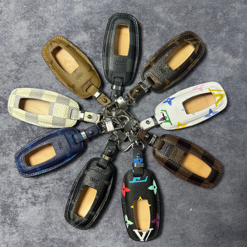 Premium LV Canvas Key Case for Audi – Handmade from Authentic Upcycled Louis Vuitton