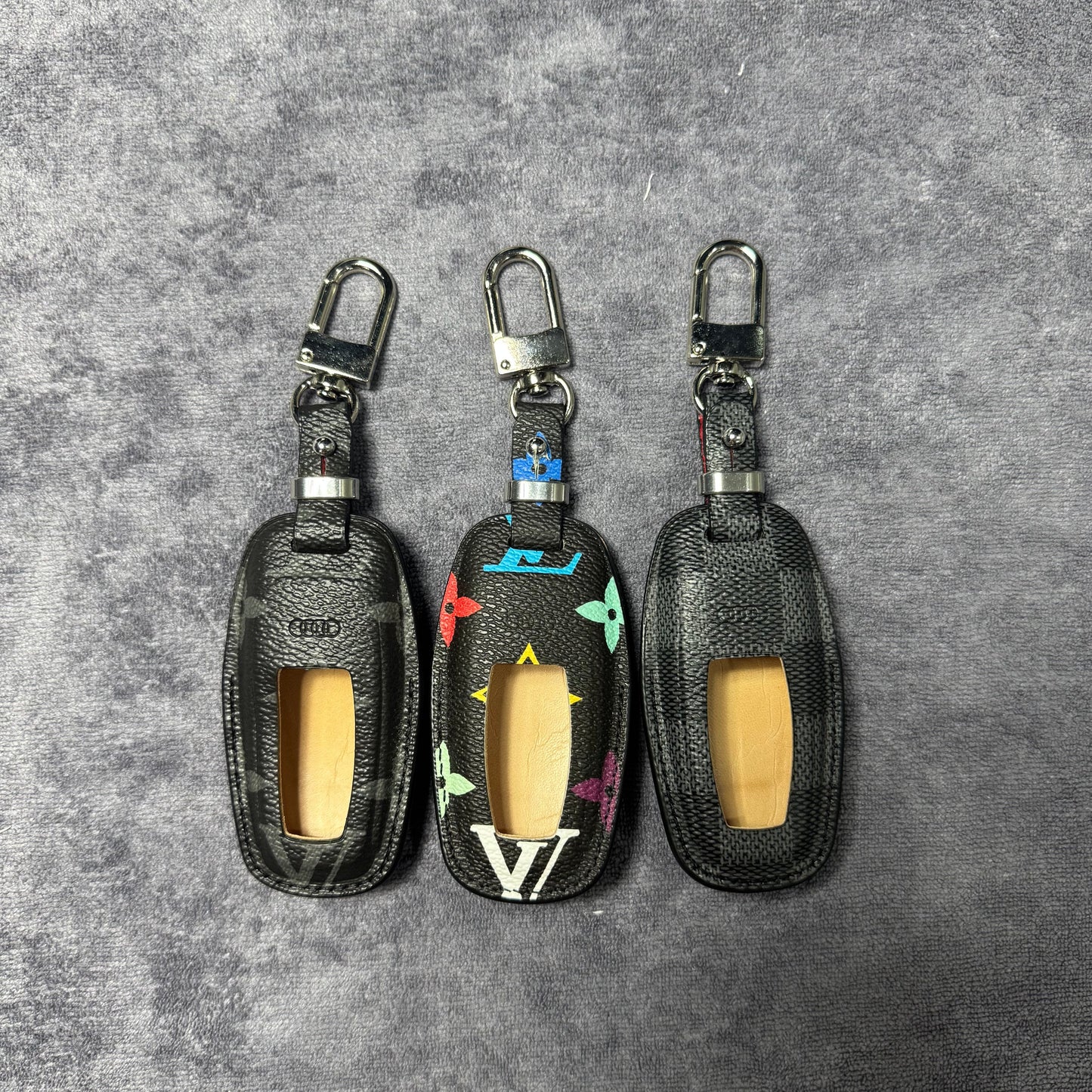 Premium LV Canvas Key Case for Audi – Handmade from Authentic Upcycled Louis Vuitton