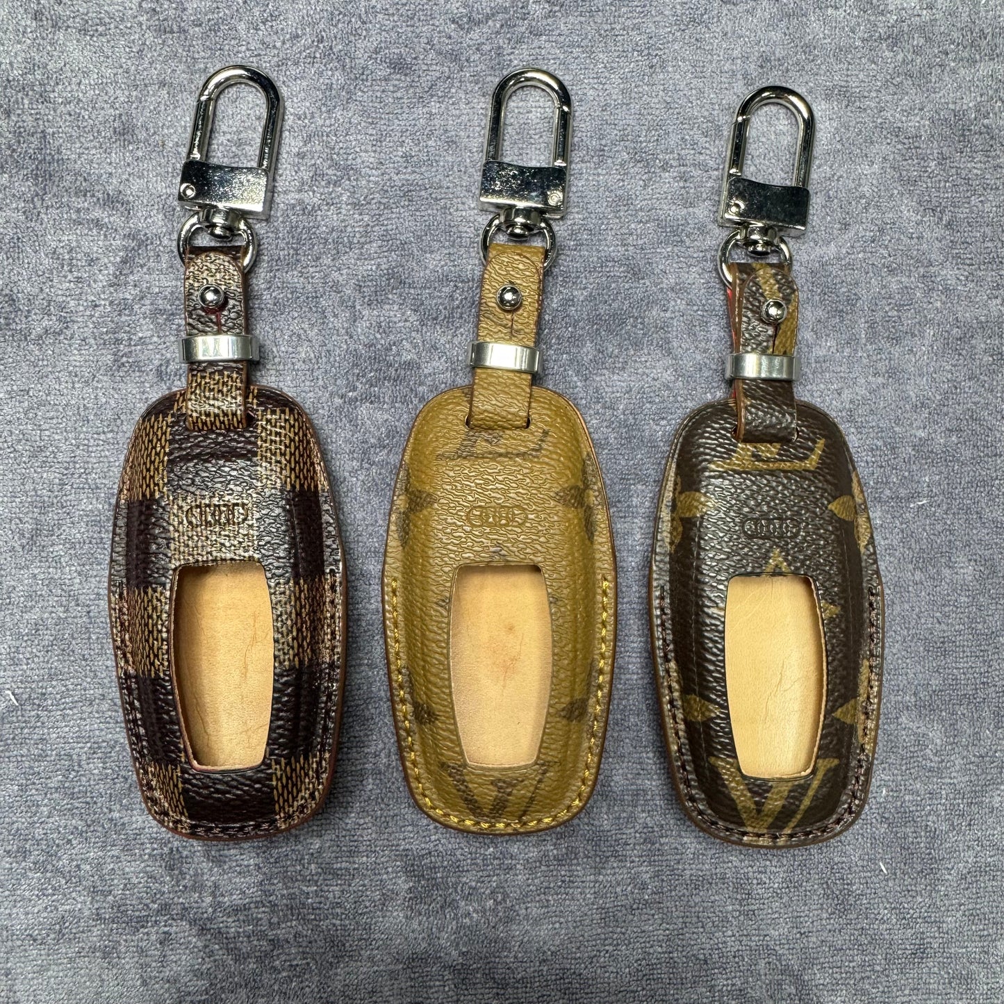 Premium LV Canvas Key Case for Audi – Handmade from Authentic Upcycled Louis Vuitton